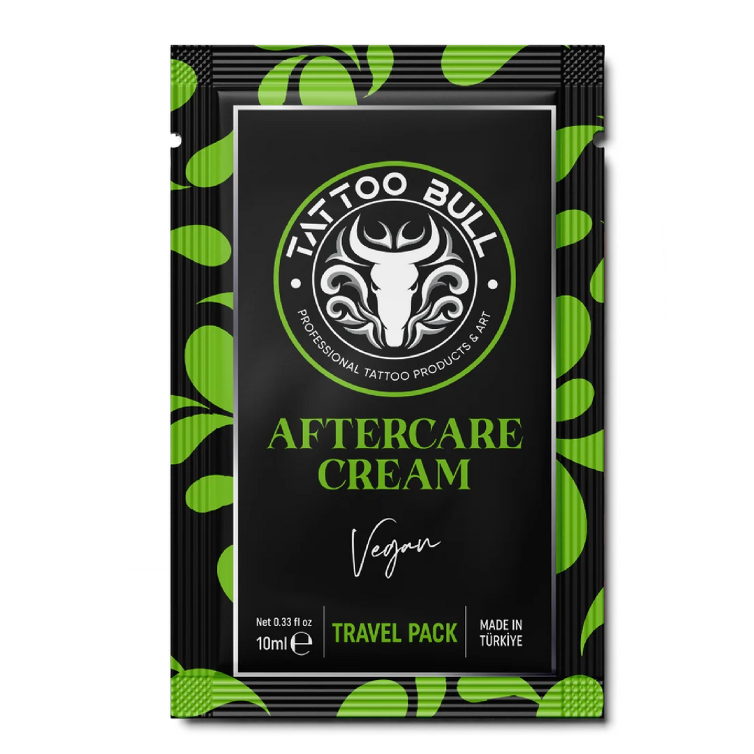 Image of Bull Vegan Tattoo Aftercare Cream Sachette from Maple Tattoo Supply - a high-quality, vegan-friendly aftercare cream in a sachette designed to soothe and protect new tattoos.