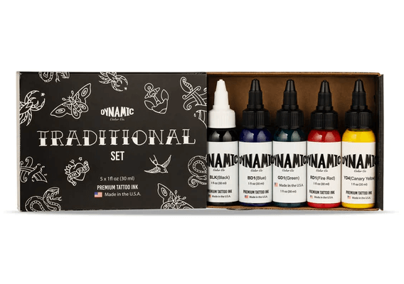 Dynamic Traditional Color Tattoo Ink Set