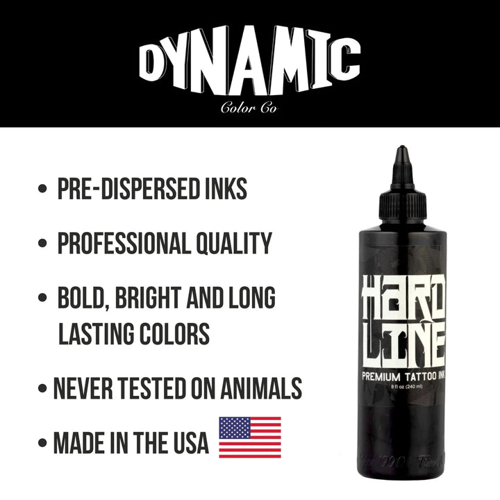 Dynamic Black Hardline Tattoo Ink