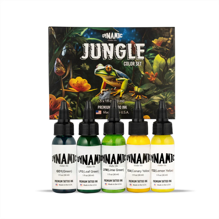 Dynamic Jungle Color Tattoo Ink Set