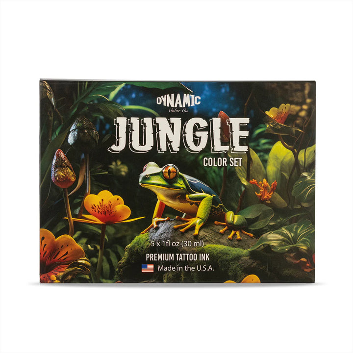 Dynamic Jungle Color Tattoo Ink Set