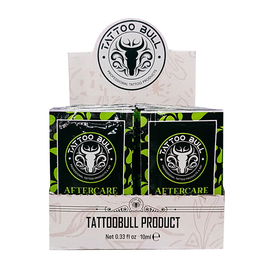 Bull Vegan Tattoo Aftercare Cream, Karton mit 60 Stück